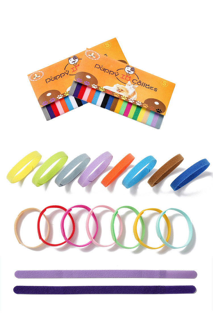 20 ID bands for newborn pet identification collars