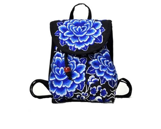 Embroidered bag for lady with embroidered shoulders
