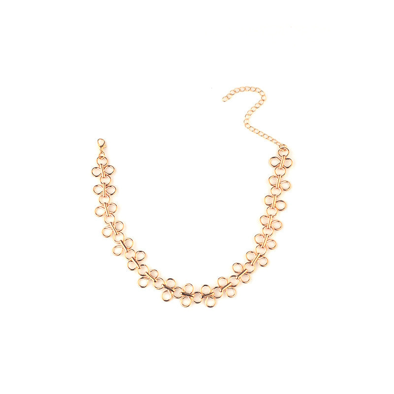 Alloy necklace body chain