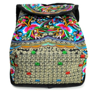 Embroidered bag for lady with embroidered shoulders