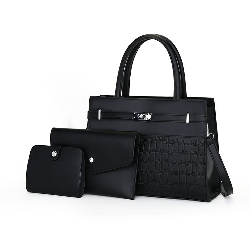 New Stone Pattern Lady Bags Simple Elegant Women's Portable